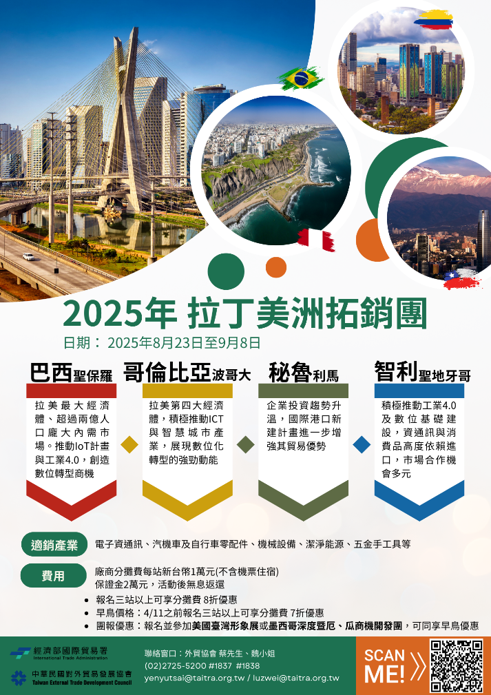 「2025年拉丁美洲拓銷團」